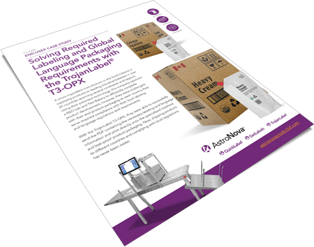 Solving Required Labeling and Global Language Packaging Requirements with the TrojanLabel® T3-OPX